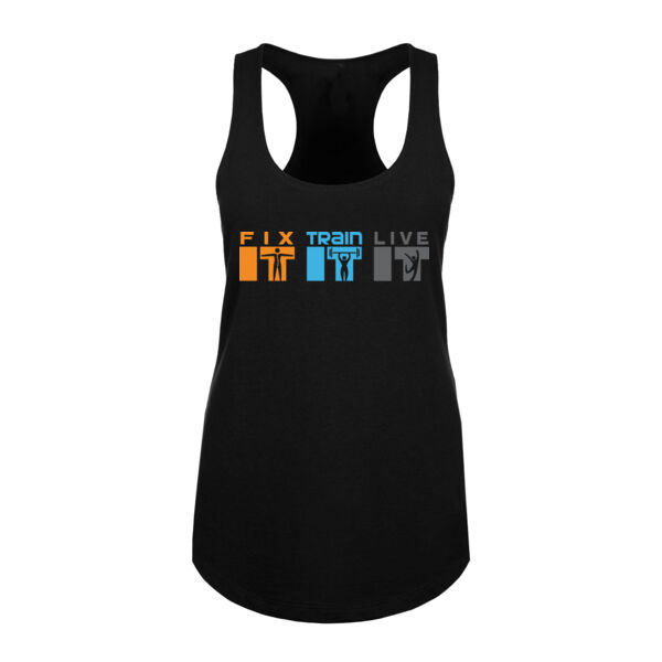 FIX IT TRAIN IT LIVE IT - WOMEN'S FITTED TANK TOP - $PWS825$ Thumbnail